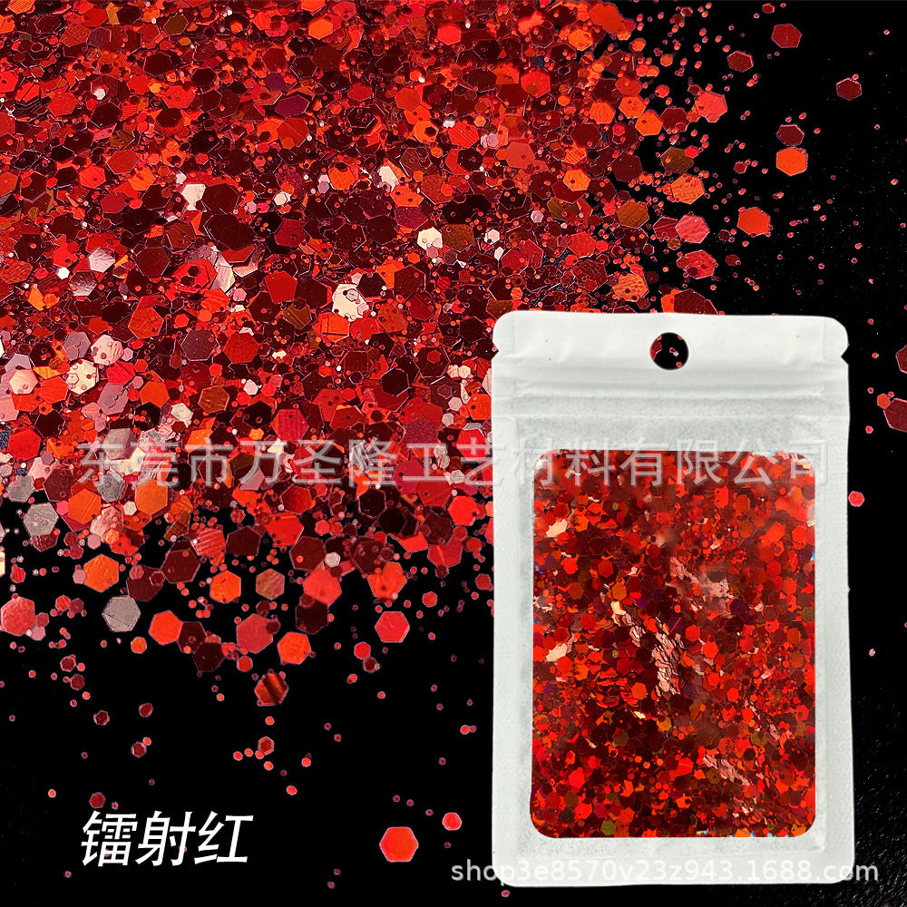 Wholesale Popular Holographic Mixed Size Sequins Filler